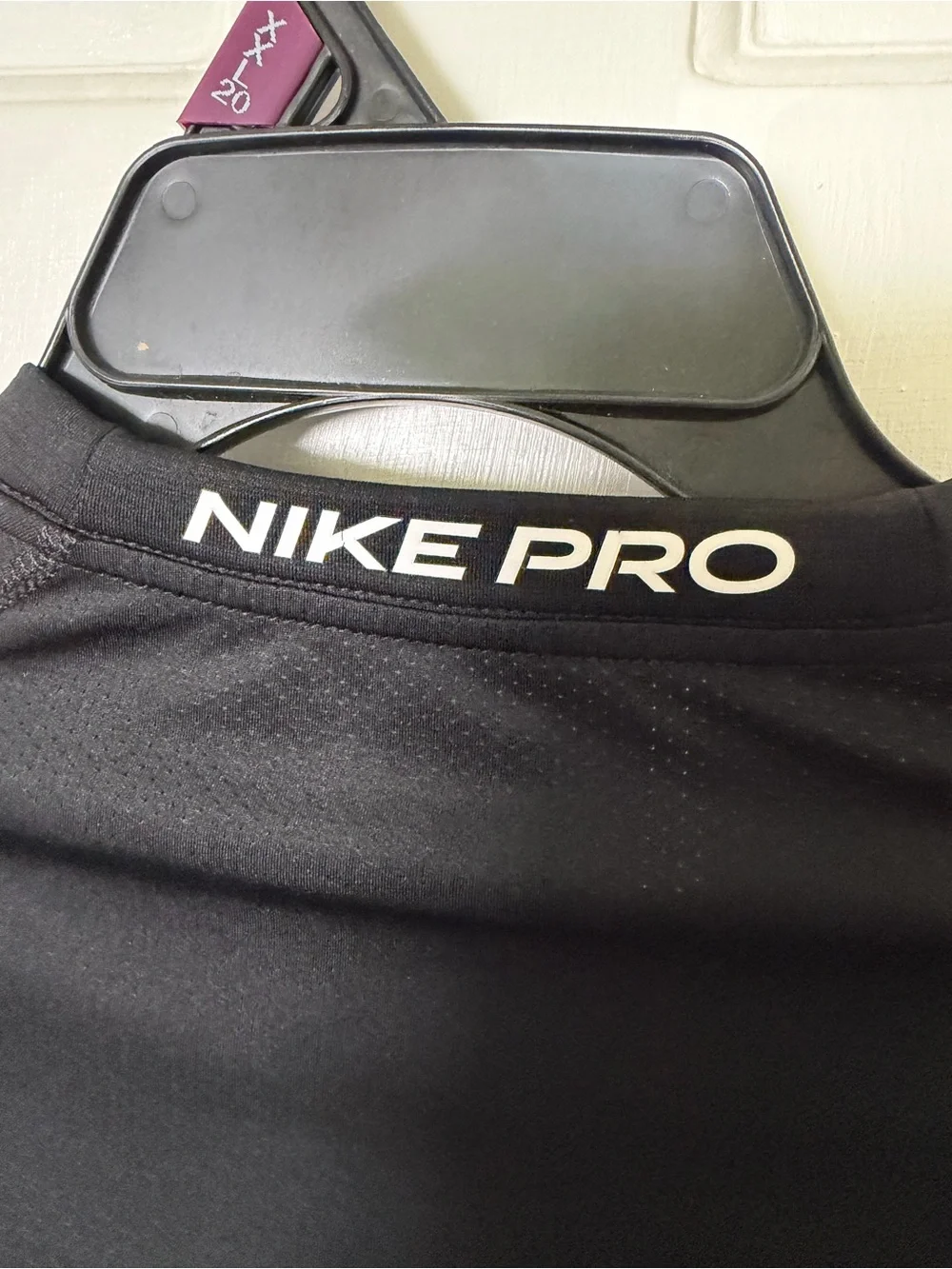 Nike Long-Sleeve Performance Crew in Charcoal with White Swoosh